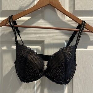 Elegant Black Lace Bra